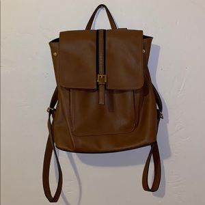 Leather Brown Backpack